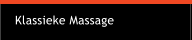 Klassieke Massage